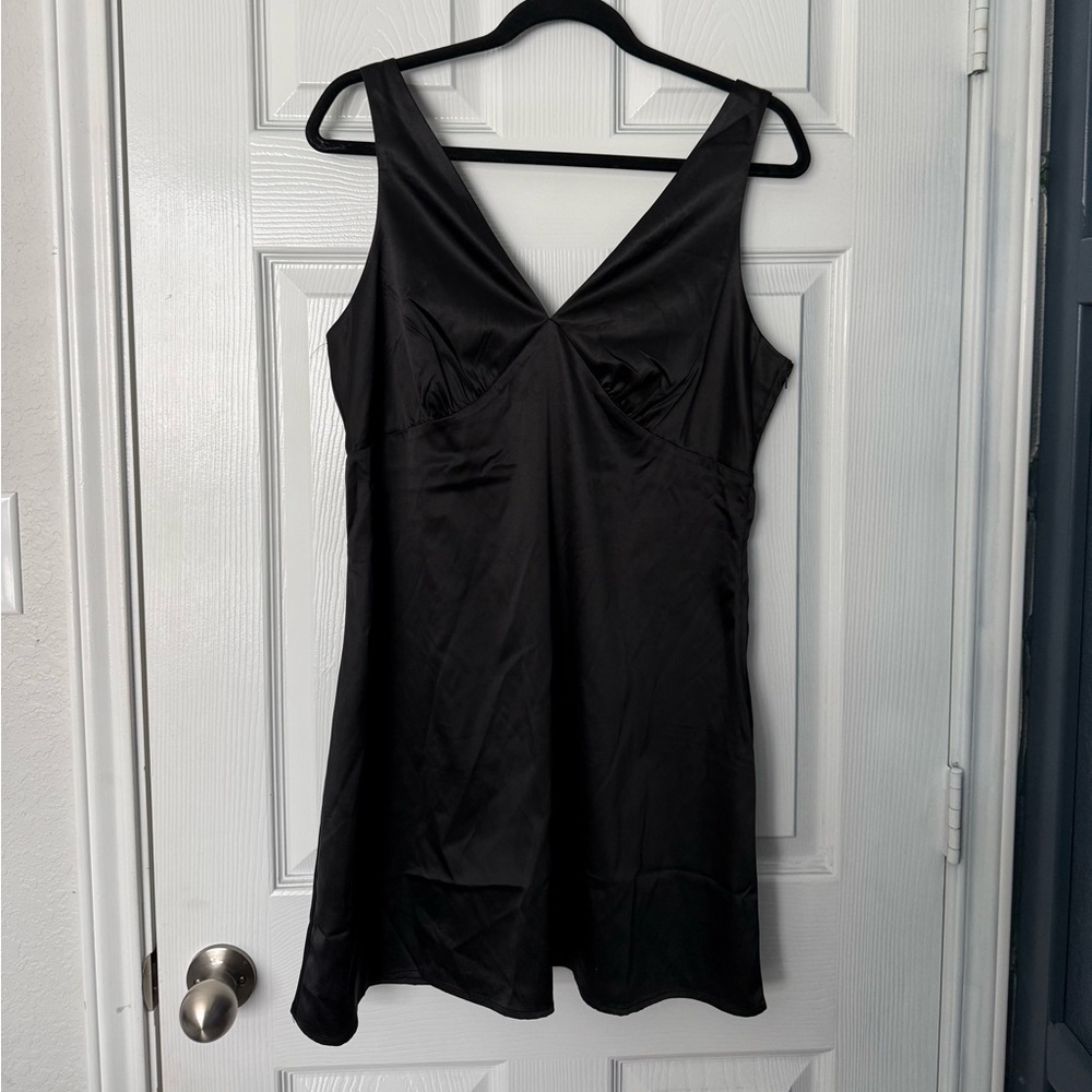 Trixxi Black V-Neck Dress
